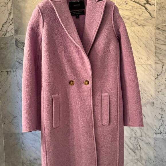 J.Crew The Daphne Topcoat in Italian Boiled Wool in Lavender 00 NWT - Picture 3 of 5
